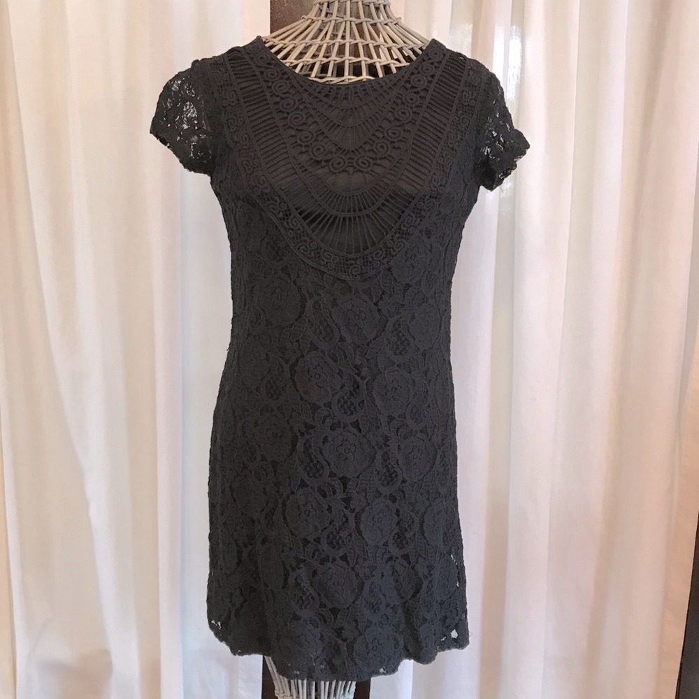 Dress Black Lace S Small